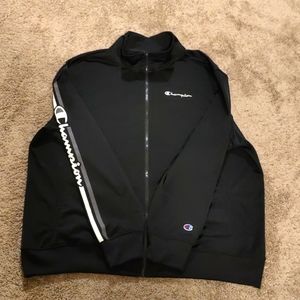Black champion jacket unique and rare.